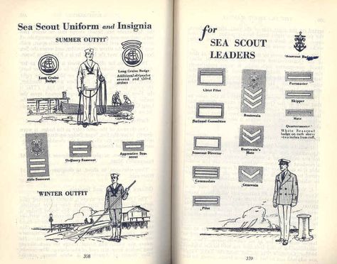 vintage sea scouting artwork from handbook Sea Scouts, Boy Scout Uniform, Scout Uniform, Scout Activities, Vintage Sea, Scout Leader, Boat House, Us Coast Guard, Coast Guard