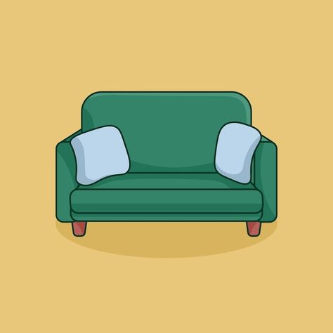 Green sofa for rest doodle cartoon | Premium Vector #Freepik #vector #home-textile #bed #bedroom-furniture #bedroom Couch Doodle, Bedroom Clipart, Sofa Cartoon, Furniture Clipart, French Flashcards, Doodle Cartoon, Furniture Logo, Green Sofa, Bed Bedroom