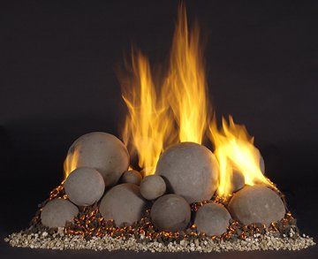 Fireplace Style, Fire Rocks, Cool Fire, Double Sided Fireplace, Fireplace Logs, Gas Fireplace Logs, Fire And Stone, Gas Logs, Fire Features