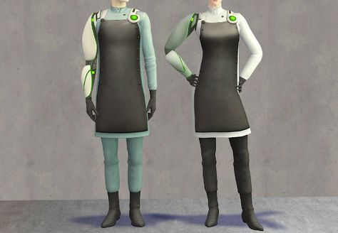 Mad Scientist Outfit, Scientist Clothes, Scientist Outfit, Sims 2 Games, Ts4 Clothes, Ts2 Cc, Sims4 Clothes, Alien Planet, Bandeau Swimsuit