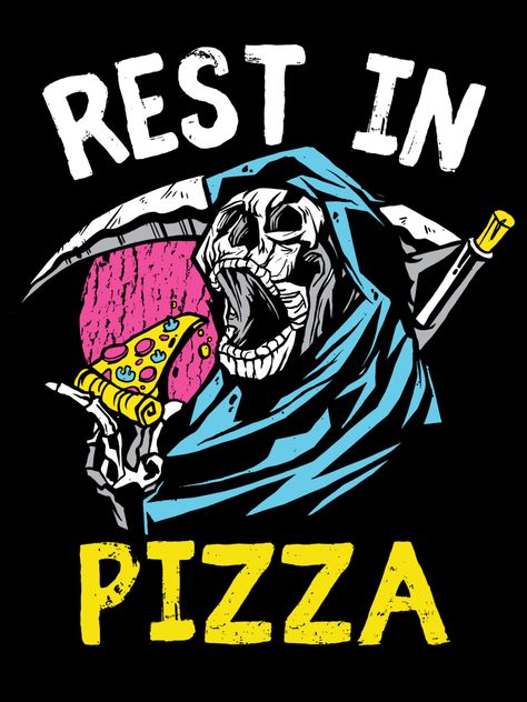 Halloween Chalkboard Art, Pizza Puns, Pizza Meme, Pizza Cartoon, Reaper Art, Halloween Pizza, Halloween Chalkboard, Funny Pizza, Pun Shirt