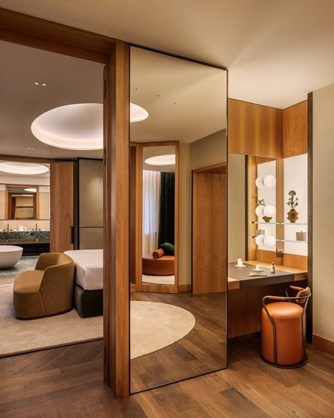 Signature Suites | Park Hyatt Milano | Flaviano Capriotti Architetti Room Hotel Design, Suite Room Hotel, Architect Student, Paradise Hotel, Science Park, Park Hyatt, Tropical House, Bedroom Hotel, Hotel Design