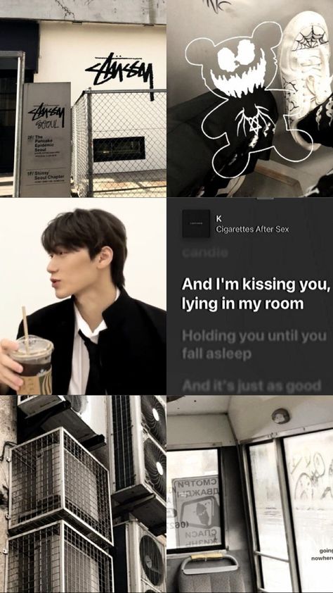 ateez choi san messy wallpaper black kpop Ateez Themed Wallpaper, Ateez San Wallpaper Lockscreen, San Ateez Aesthetic Wallpaper, Ateez Collage Wallpaper, Choi San Wallpaper Aesthetic, Ateez San Aesthetic, San Wallpaper Aesthetic, Choi San Aesthetic, San Wallpaper Ateez