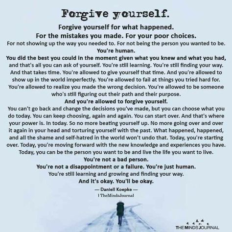 Forgive Yourself Quotes, Forgive Yourself, Forgiveness Quotes, Forgiving Yourself, Healing Quotes, Self Love Quotes, Note To Self, What Happened, Be Yourself Quotes