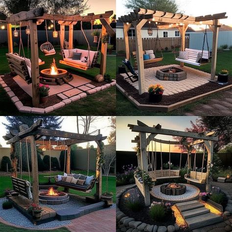 Diy Pallets, Backyard Hammock, Outdoor Patio Bar, Backyard Renovations, Pallet Creations, Garden Swing, Backyard Diy Projects, Patio Landscaping, Backyard Retreat