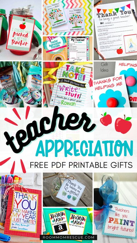 We all know our teachers deserve so much. Honor them and thank them for helping us raise our children with these 15 teacher appreciation printables. Thank you teachers everywhere! Teacher Appreciation Gifts Muffin, Coffee Teacher Appreciation, Appreciation Themes, Free Teacher Appreciation Printables, Teacher Appreciation Diy, Appreciation Gifts Diy, Teacher Appreciation Gifts Diy, Teacher Appreciation Printables, Appreciation Printable