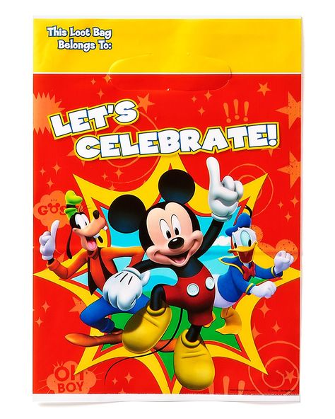 Mickey Mouse Clubhouse Treat Bags, Pack of 8, Party Supplies *** New and awesome super discounts awaits you, Read it now  : FREE Toys and Games Mickey Mouse Favors, Mickey Mouse Party Favors, Mickey Mouse Birthday Decorations, Mickey Clubhouse, Mickey Mouse Clubhouse Party, Mickey Mouse Images, Party Bags Kids, Mickey Mouse Birthday Party, Mickey Party