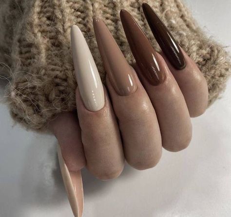 Beautiful Fall Nails, Fall Nails Ideas, Autumn Manicure, Fall Nail Design, Nails Stiletto, Nail Art Gel, Swarovski Nails, Stiletto Nails Designs, Glow Nails