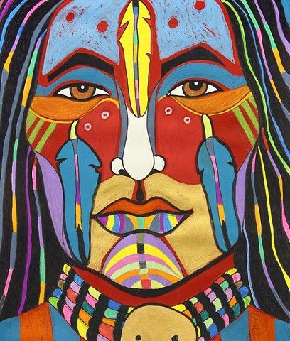 Rainbow Pics, Feather Illustration, Native American Paintings, Native American Artwork, Intuitive Painting, The Warriors, Soyut Sanat Tabloları, Southwest Art, Fairy Book