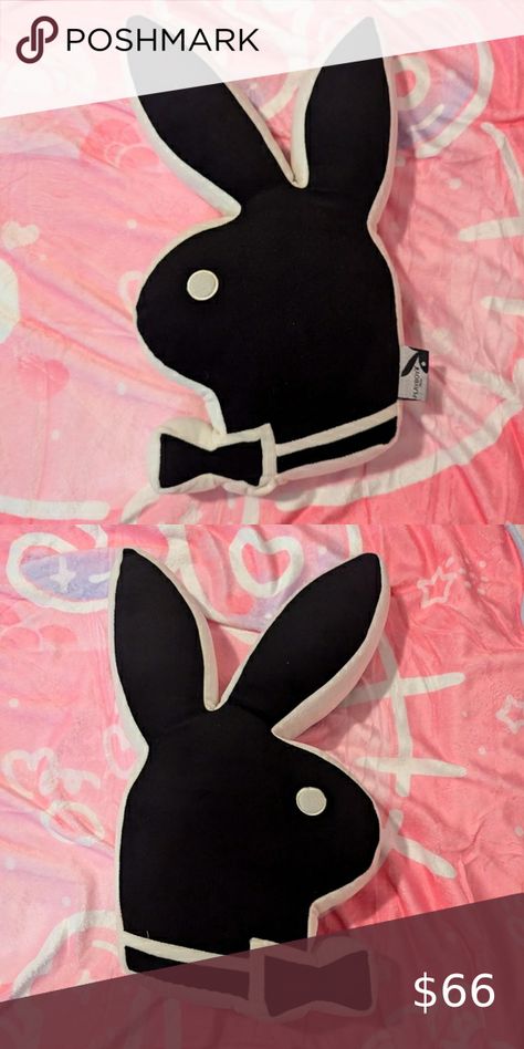 Playboy bunny pillow black very handsome  Bunny Pillow, Playboy Bunny, Pillows, Plus Fashion, Fashion Tips, Fashion Trends, Clothes Design, Black, Design