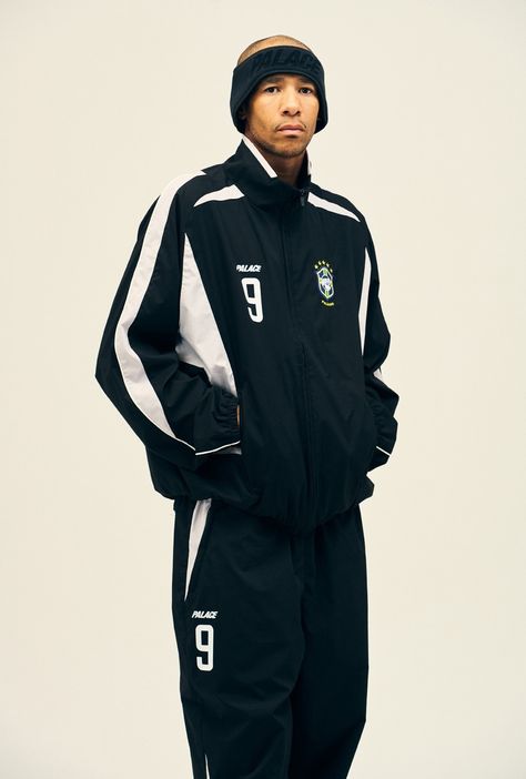 Palace Skateboards Winter 2024 Collection: Bold Streetwear for Cold Days - Page 2 of 4 - addstylers.com R9 Brazil, Ronaldo Ronaldinho, European Men, George Best, Palace Skateboards, Adidas Tracksuit, Boys Fits, Training Clothes, Tracksuit Jacket