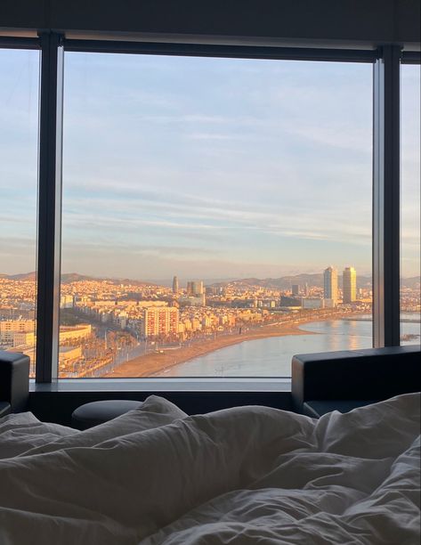 Barcelona 💙 W Hotel Barcelona, W Barcelona, Fake Account, Barcelona Apartment, W Hotel, Apartment Aesthetic, 2025 Vision, Airplane View, Vision Board