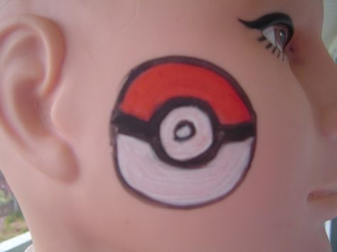 pokeball Company Christmas Party Ideas, Pokemon Camp, Easter Face Paint, Kids Cupcakes, Face Painting For Boys, Cheek Art, Girl Face Painting, Christmas Party Ideas, Company Christmas Party