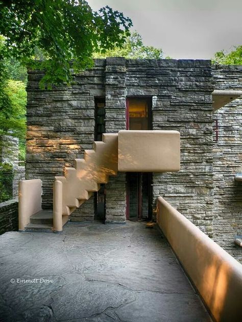 Falling Water Frank Lloyd Wright Interior, Waterfall House Frank Lloyd Wright, Falling Water House Interior, Frank Lloyd Wright Decor, Frank Lloyd Wright Falling Water, Fallingwater House, Frank Lloyd Wright Interior, Falling Water Frank Lloyd Wright, Materials Board