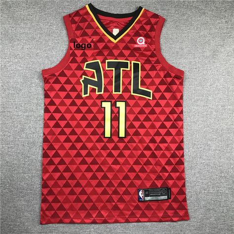 2019-20 Adult Eagles basketball jersey shirt Young 11 red Atlanta Hawks Jersey, Eagles Basketball, Clover Manga, Trae Young, Ben Simmons, Red Jersey, Dwyane Wade, Basketball Jerseys, Klay Thompson