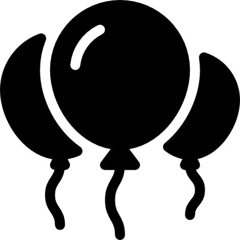 Balloon free vector icon designed by Those Icons Balloon Silhouette, Balloon Logo, Black Balloons, Search Icon, Jingle All The Way, Icon Download, More Icon, Icon Pack, Icon Font