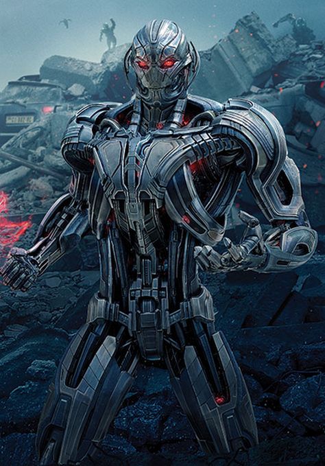 Ultron - Marvel Cinematic Universe Wiki - Wikia - Visit to grab an amazing super hero shirt now on sale! Ultron Wallpaper, Dark Saber, Ultron Marvel, Circus Characters, Super Hero Shirts, Robot Concept, Create Canvas, Marvel Villains, Avengers Age