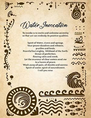 Sea Water Spells, Water Witch Spells, Water Spells Witchcraft, Rain Water Spells, Sea Witch Spells, Water Witchcraft, Elemental Magick, Four Elements Of Nature, Elemental Spirits