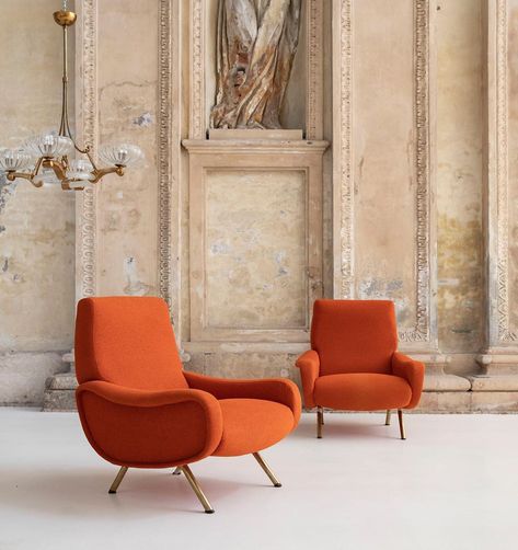 VOLUMNIA on Instagram: “At Nomad St. Moritz Volumnia presents this charming pair of Lady armchairs designed by Marco Zanuso for Arflex @nomadcircle . . . #volumnia…” Marco Zanuso, Red Chairs, Red Armchair, Design Sculpture, Red Chair, St Moritz, Curated Design, Armchair Design, Travel The World