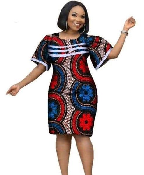 Wax Print Dress, African Dresses For Kids, Short African Dresses, Best African Dresses, Afrikaanse Mode, Africa Dress, African Fashion Women Clothing, Dress Women Elegant, African Print Dress