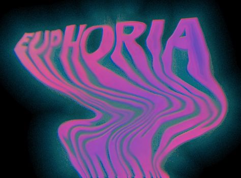 typography euphoria graphic Euphoria Symbol, Euphoria Graphic Design, Euphoria Title, Winter Art Drawing, Euphoria Drawing, Euphoria Aesthetic Party, Euphoria Art, Acting Life, Glow Bar