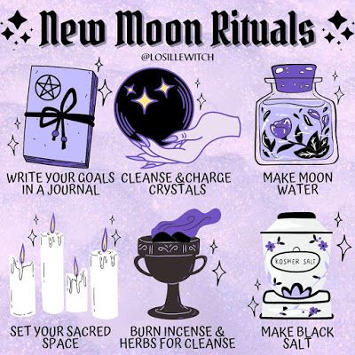 Lunar Witch, Lunar Magic, Ritual Magic, Moon Rituals, Magia Das Ervas, Wiccan Magic, New Moon Rituals, Witch Spirituality, Magic Spell Book