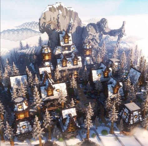 Frozen Village, Arctic Village, Ice Village, Village Minecraft, Minecraft Builds, Discord Server, You Are Strong, Stronger Than You, Minecraft