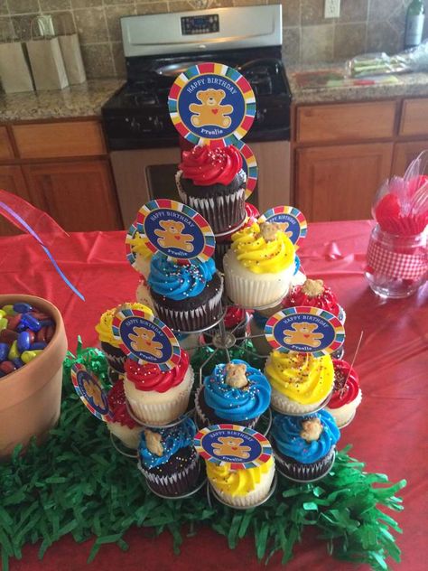 Build A Bear Birthday Party Ideas, Teddy Bear Second Birthday Theme, Build A Bear Party Ideas, Build A Bear Birthday Party, Build A Bear Birthday, Build A Bear Party, Birthday Dragon, Bear Cupcakes, Birthday Bear