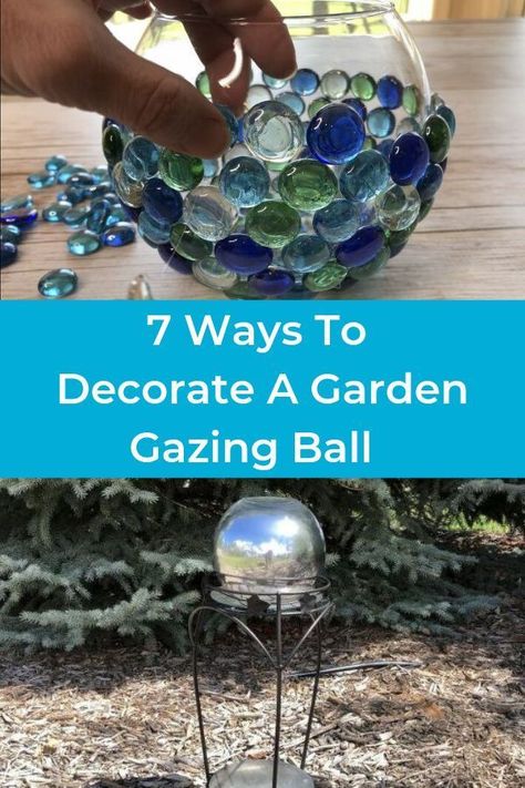 Garden Orbs, Backyard Sandbox, Easy Backyard Diy, Keyhole Garden, Gazing Balls, Stone Decoration, Garden Globes, Garden Balls, House Simple