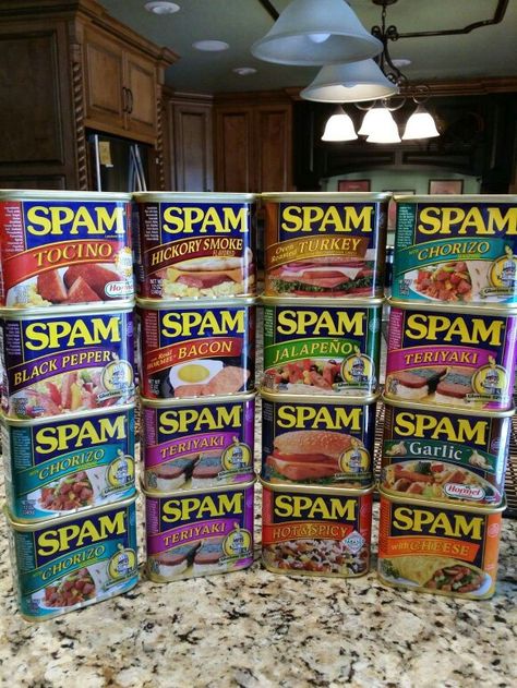 spam anyone ??? Spam Recipes Dinners, Spam Sandwich, Chamorro Recipes, Hawaiian Foods, Spam Recipes, Canned Meats, Grocery Foods, Grocery Haul, Island Food