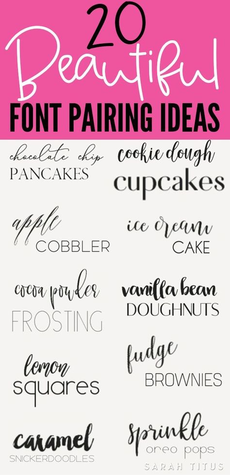 20 Gorgeous Font Pairing Ideas to Help You Design Amazing Pintables, Cards, Wall Arts, Etc! #fontcombinations #fontpairings #fonts #handwrittenfonts Pairing Fonts Together, Creative Fabrica Font Pairings, Cricut Font Pairing, Font Pairing Ideas, Pairing Fonts, Letters Tattoo, Letters Ideas, Font Combination, Alfabet Font