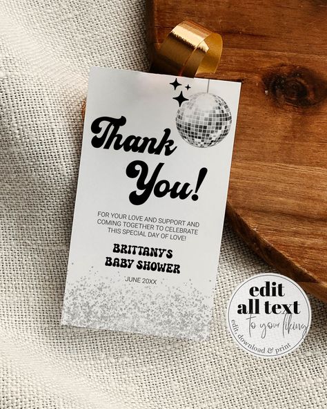 Disco Ball Place Card, Disco Ball Name Tag, Birthday Party Disco, 70s Birthday Party, Disco Ball Birthday Invitation, Party Disco Ball, Disco Bridal Shower Invitations, 70’s Themed Party Zazzle, 70s Birthday