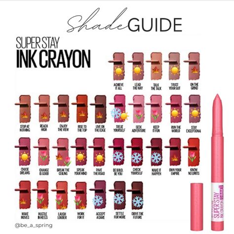 Maybelline Super Stay Ink Crayon, Summer Lipstick Colors, Soft Autumn Makeup, Winter Skin Tone, Color Analysis Summer, Winter Lipstick, Light Summer Color Palette, Spring Lipstick, Cool Winter Color Palette