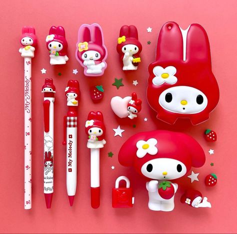 Sanrio School Supplies, Christmas Presents For Kids, Cute Stationary School Supplies, Hello Kitty Birthday Party, Diy Crafts Bookmarks, Pink Bike, Kawaii School Supplies, Kawaii Toys, Hello Kitty Birthday