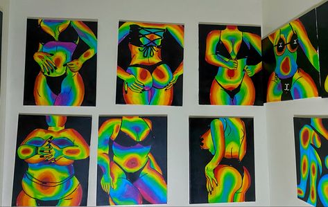 Thermal Heat Body Painting, Thermal Imaging Art Body Drawing, Thermal Body Art Tutorial, Thermal Body Drawing Aesthetic, Thermal Art Painting Body, Thermal Hand Painting, Body Heat Painting, Thermal Hand Print, Body Abstract Painting