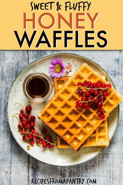 Honey Waffles, Hot Fudge Cake, Honey Breakfast, Breakfast Quick, Hot Chocolate Fudge, Easy Breakfast Recipe, Waffles Easy, Healthy Honey, Pumpkin Cake Recipes