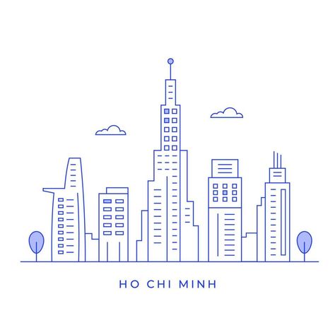 Building Icon, City Icon, Building Drawing, City Drawing, Illustration Art Girl, House Vector, City Landscape, Ho Chi Minh City, Ho Chi Minh