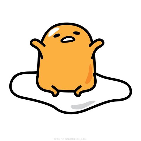 #gudetama Gudetama Stuff, Gudetama Icon, Sanrio Drawings, Kawaii Comic, Lazy Egg, Stationary Art, Cute Egg, Character Types, Hello Kitty Characters