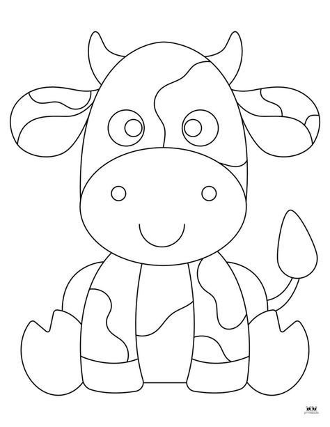 Choose from 40 unique cow coloring pages including Highland cows. Great for your kids and/or students. 100% FREE. Print from home! Free Cow Printables, Cow Template Free Printable, Cow Print Template, Cow Template, Printable Cow, Cow Coloring Pages, Cow Highland, Third Birthday Party, Highland Cows