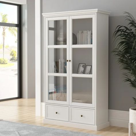 Barrymore China Cabinet Small Kitchen Cupboards Design, Cupboard Design Kitchen, Small Kitchen Cupboards, Kitchen Cupboards Design, Laundry Room Storage Cabinet, Modern Kitchen Cupboards, White Cupboard, Small Modern Kitchens, 3 Shelf Bookcase