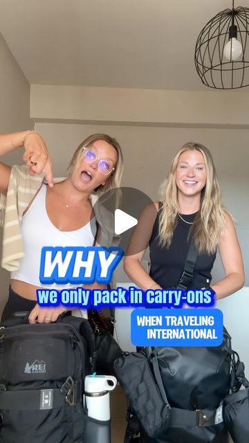 cpuck & jordy | traveling the world 🌎 on Instagram: "GAME CHANGER!!! This is why you should only pack in a carry-on suitcase on your next international trip !! If you try it out, let us know how it went, we’ve done it for 10 months 💃🧳✈️🌎 

#carryon #internationaltravel #travelerlife #travelers #traveltips #tipsandtricks #howtopack #packing #packingtips #suitcasetravels #minimalisttravel #howto" International Trip, Minimalist Travel, Travel Wear, Traveling The World, Carry On Suitcase, Packing Tips, International Travel, Game Changer, Try It