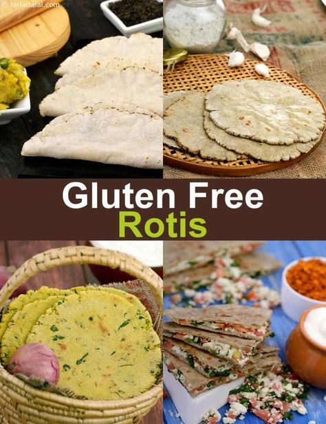 Gluten free Rotis Recipes, Gluten Free Indian Bread Recipes Gluten Free Unleavened Bread Recipe, Gluten Free Unleavened Bread, Gluten Free Roti Recipe, Bread Recipes Indian, Bread Recipes Gluten Free, Gluten Free Indian Food, Gluten Free Side Dish Recipes, Gluten Free Roti, Ragi Roti