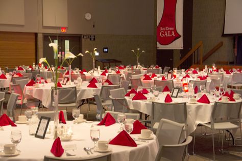 Table Setting Alpha Phi Red Dress Gala Decorations, Red Dress Gala Alpha Phi Decorations, Red Dress Gala Alpha Phi, Alpha Phi Red Dress Gala, Red Dress Gala, Gala Decor, Birthday Wear, Sorority Party, Gala Decorations