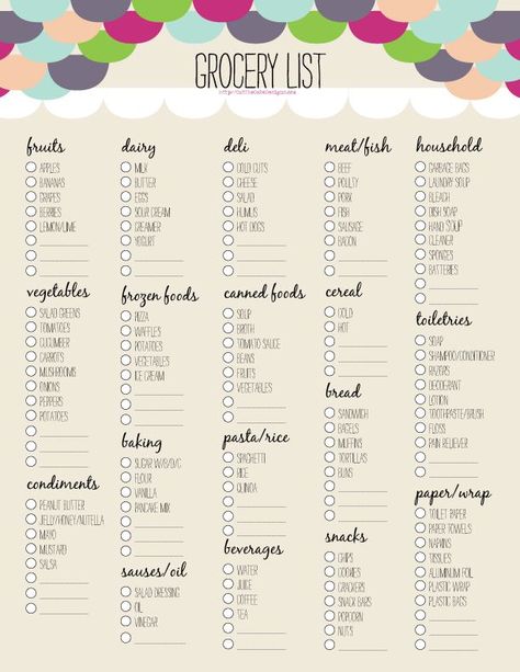 My mom just helped me make a "intelligent" grocery list. This might help too. Printable grocery list Free Grocery List, Printable Grocery List, Grocery List Printable, Free Groceries, Shopping List Grocery, Cereal Recipes, Canned Food, Menu Planning, Grocery List