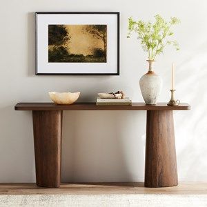 MYLA CONSOLE TABLE Hallway Table, Wood Planters, Wood Console Table, Entry Table, Wood Console, Solid Mango Wood, Four Hands, Mango Wood, Living Room Table