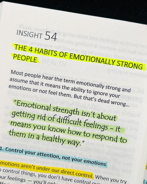 📍4 habits of emotionally strong people.. Slide next for the book name and other insights ✨This book will help you reshape your thinking and destroy your weak mindset. Share it with your friends. Follow @booklyreads for more book insights and self improvement tips. [emotionally strong, habits, weak mindset, mindset, books, readers, Stoicism, personal growth, booklyreads] #mindset #emotionallystrong #thoughts #mind #explore #booklyreads Weak Mindset, Mindset Book, Emotionally Strong, Mindset Books, Book Extracts, Strong Mindset, Book Notes, Books To Read Nonfiction, Best Quotes From Books