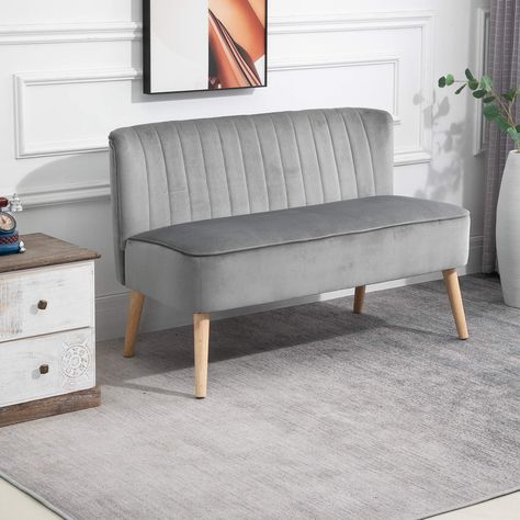 Compact Couch, Wooden Corner Desk, Sofa For Office, Design Home Modern, Dining Bench With Back, Compact Sofa, Contemporary Loveseat, Bench With Back, Compact Sofas