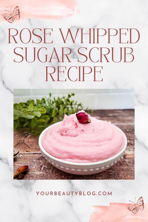 Indulge in DIY luxury with our heavenly Rose Sugar Scrub! Infused with organic rose petals and natural exfoliants, this recipe promises silky-smooth skin. Perfect for a spa day at home! Body Scrub Homemade Recipes, Essential Oils For Face, Honey Diy, Lotion Recipe, Body Scrub Recipe, Natural Beauty Care, Sugar Scrub Recipe, Sugar Scrub Diy, Diy Body Scrub