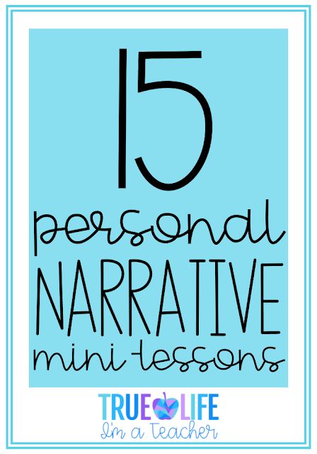 Personal Narrative Middle School, Narrative Writing Anchor Chart, Small Moment Writing, Narrative Writing Lessons, Teaching Narrative Writing, Bucket Fillers, Gift Ideas For Teachers, Writing Mini Lessons, Second Grade Writing