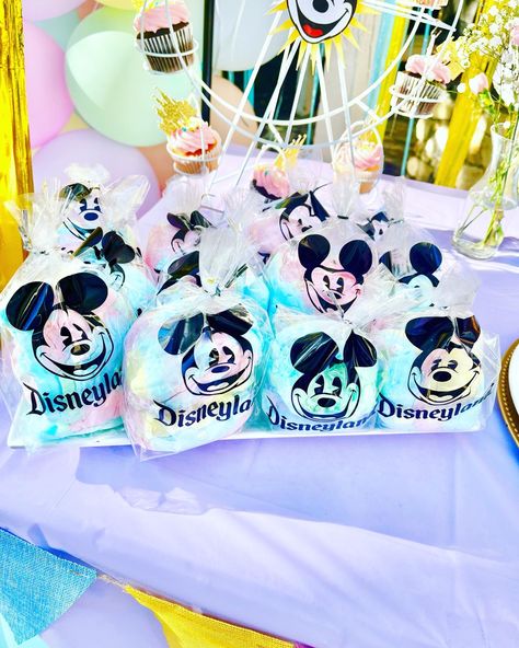 Disneyland Theme Party Decorations, Disney World Party Food, Baby Land Baby Shower Theme, Disney Birthday Party Decorations, Disneyland Theme Centerpieces, Disneyland 1st Birthday, Disneyland Party Food, Disneyland Birthday Party Theme Boy, Disneyland Theme Dessert Table